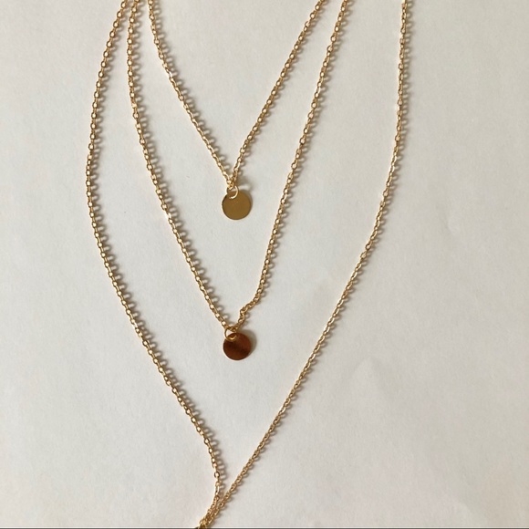 Dainty Layered Disc Necklace Set - Picture 3 of 7